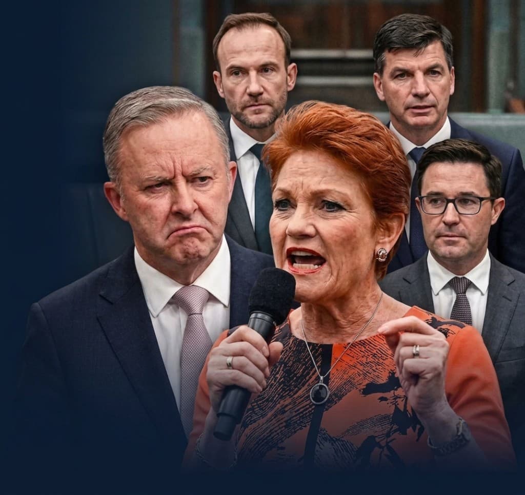 Australian federal politics — party leaders collage